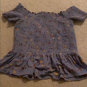 off the shoulder american eagle crop top